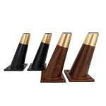 IS90001 test passed 150mm height dark brown plastic sofa leg with M8 screw