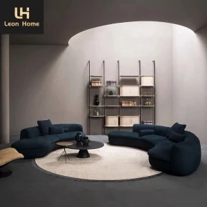 Italian high end new product living room furniture curved modern modular sofa baxter latest sofa set