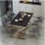 Import Italian style light luxury small apartment rock board home simple rectangular dining table from China