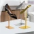 Import Kainice Wholesale Stainless Steel Gold Shoe Shine Display Stand Shoe Store Display Rack Shoe Stand Display from China