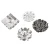 Kavatar Cheap Wholesale Fancy Round Diamante Crystal Rhinestone Buttons