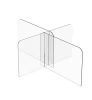 Keep distance tabletop sneeze guard acrylic plexiglass shield