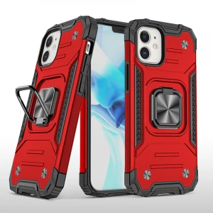 Kickstand Shockproof Magnetic Mobile Phone Case For Iphone 12 Pro Max Phone Holder Protective Case