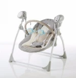 Kids single swing with music and night light