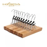 KINIDA Customs natural hair extension wooden hanger and packaging bag for wig