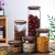 Import Kitchen Glass Jars Airtight jars Clear Glass Food Storage Jar With wooden Lids from China