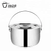 kitchen set cooking pots stainless steel cookware with rivet design