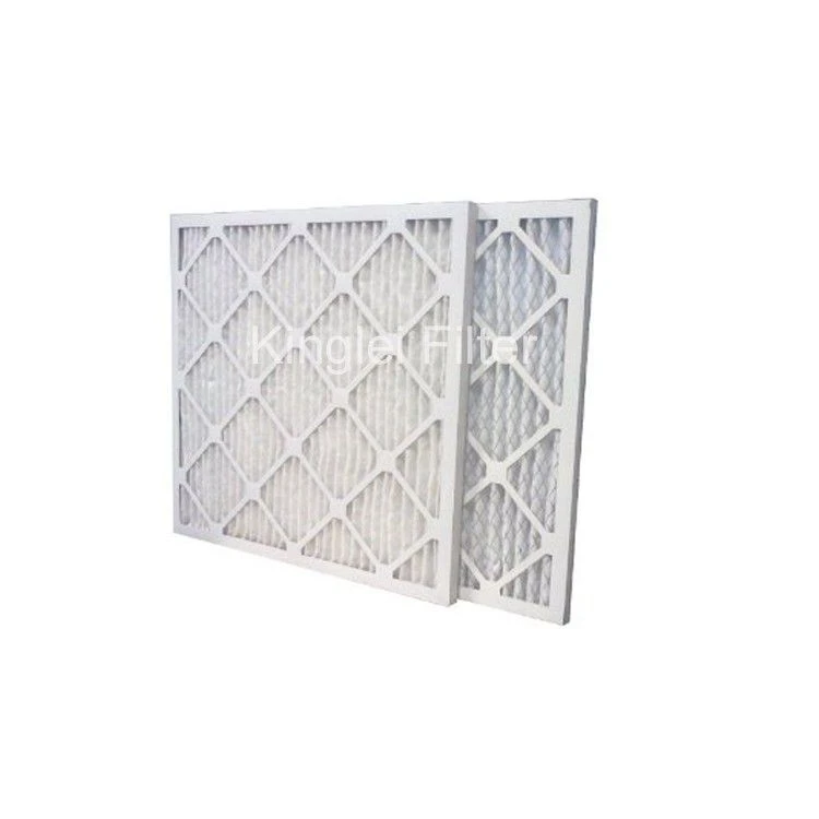 KLF Cardboard Frame Primary Hvac Dust Panel Furnace Pleated Pre Filter