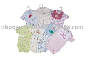 knitted baby body/2pcs hanger set baby wear/wholesale clothing