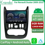 Krando The newest android car stereo GPS navigation for Renault Duster 2009-2015  Car multimedia system Head unit drop ship
