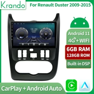 Krando The newest android car stereo GPS navigation for Renault Duster 2009-2015  Car multimedia system Head unit drop ship