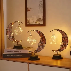 L Custom Design Moon Lamp Moon LED Light Decorations Battery Powered Lamp Christmas Decor Lunar Ramadan lamp