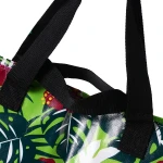 Large laminated non woven bags with logo,  shopping bag with woven handle