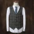 Import Latest Design Tweed Slim Fit 3 Piece Checked Coat Pant Men Suit Tweed Suit For Men from China