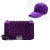 Import Latest trend candy color jelly handbags hat combination girl shoulder purse hand bag set women from China