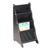 leather display magazine racks stand for office/hotel/restaurant