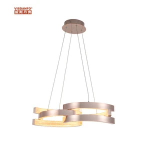 Led Chandelier Pendant Light Shape-shifting Modern Home Ring Acrylic Decorative Lighting