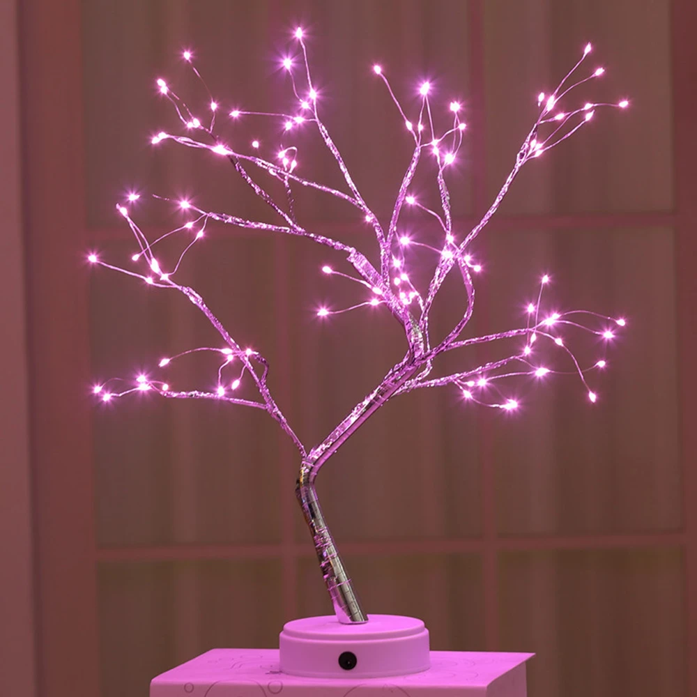 LED Night Light Bonsai Tree Night Lamp Gypsophila Lights Home Party Wedding Indoor Decoration