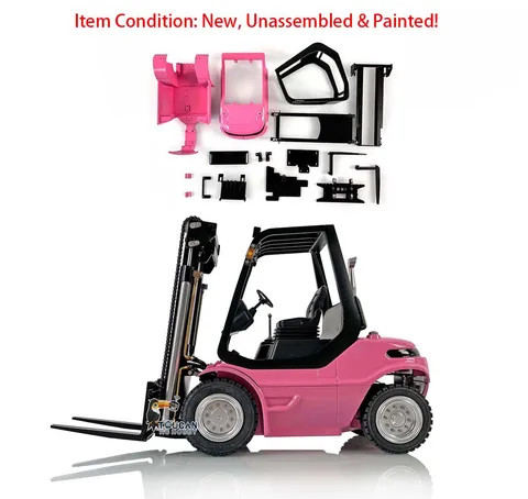 Lesu Hydraulic Rc Forklift 1/14 Sound Light Transfer Car Esc Painted Toucan Model Outdoor Toys For Boy Thzh1342-Smt8