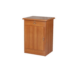 lightweight wooden bedside table hospital bedside cabinet with lock