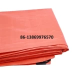 Linyi Tarpaulin Factory Waterproof tarpaulin pe orange color