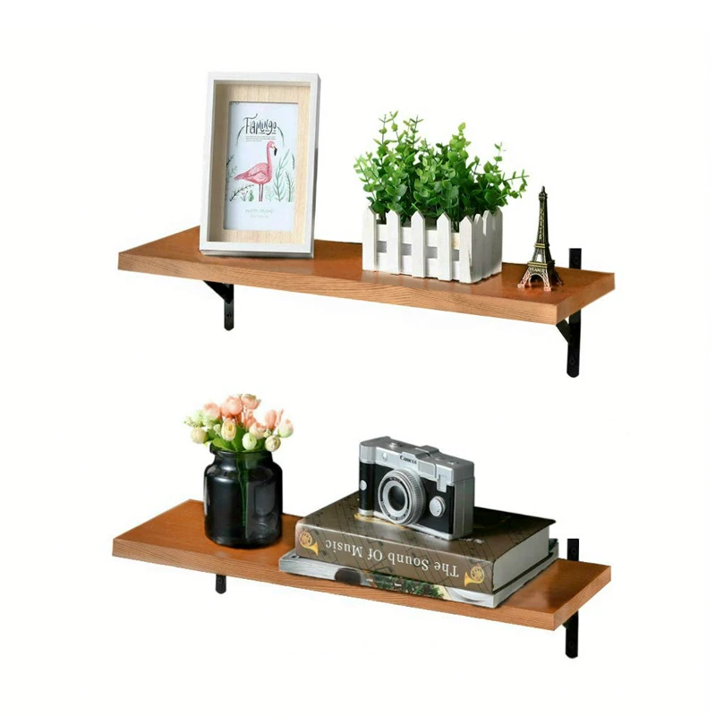 Living room furniture promotion item metal bracket cat wall shelves wooden wall float shelf design