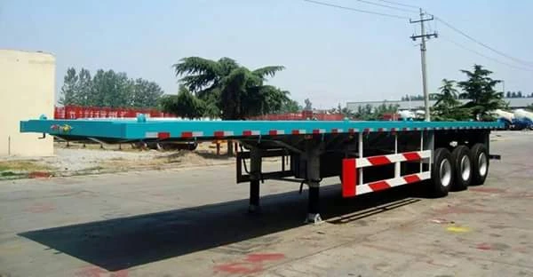 LUEN CHINA FACTORY Utility Low Flat Semi Trailer Heavy Truck Cargotruck