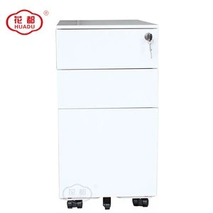 Luoyang Huadu thin line Colorful Office Equipment for A4 File Cabinet 3 Drawer mobile cabinet storage filing cabinet