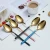 Import luxury 12pcs 18/10 gold cutlery set box stainless steel fork spoon and knife set from China