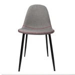 Luxury design gray cushion gold-plated leg plastic chair mould caster pierre jeanneret chair