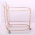 Import Luxury gold and silver metal wine food serving trolley bar cart from China
