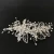 Import Luxury handmade bridal hair clip accessories crystal rhinestone barrette wedding halo hair piece barrettes silver crystal flower from China