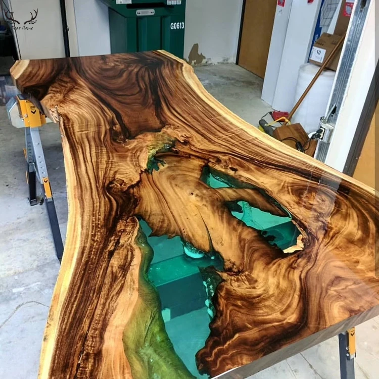 Luxury office  furniture design  receptionist desk wood table top
