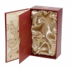 Luxury Red Texture Paper Perfume Gift Box With Satin Insert