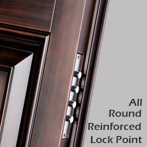 Luxury royal Chinese top brand accessory casting steel doors for balcony with triple lock