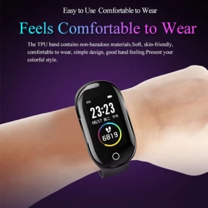 M1Pro 2 In 1 TWS Earphone Smart Bracelet Band Fitness Tracker Watch Earbuds Heart Rate Blood Pressure Sleep Monitor M1 pro