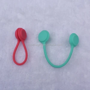 Magnetic Cable Winder Earphone Wrap Cord Organizer Soft Silicone for Headphones/