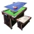 Import make in china Hot Sale Home 4 In 1 7Ft 8ft 9ft Multi Functional Game Snooker Pool Billiard Table from China