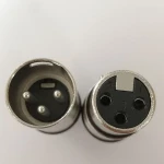 Male and Female 3 Pin XLR Mic Snake Plug Audio Cable Connector