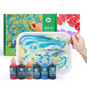 Marble Paint Kit For Kids and Adults, DIY Drawing Tools Marbling Paint In Water