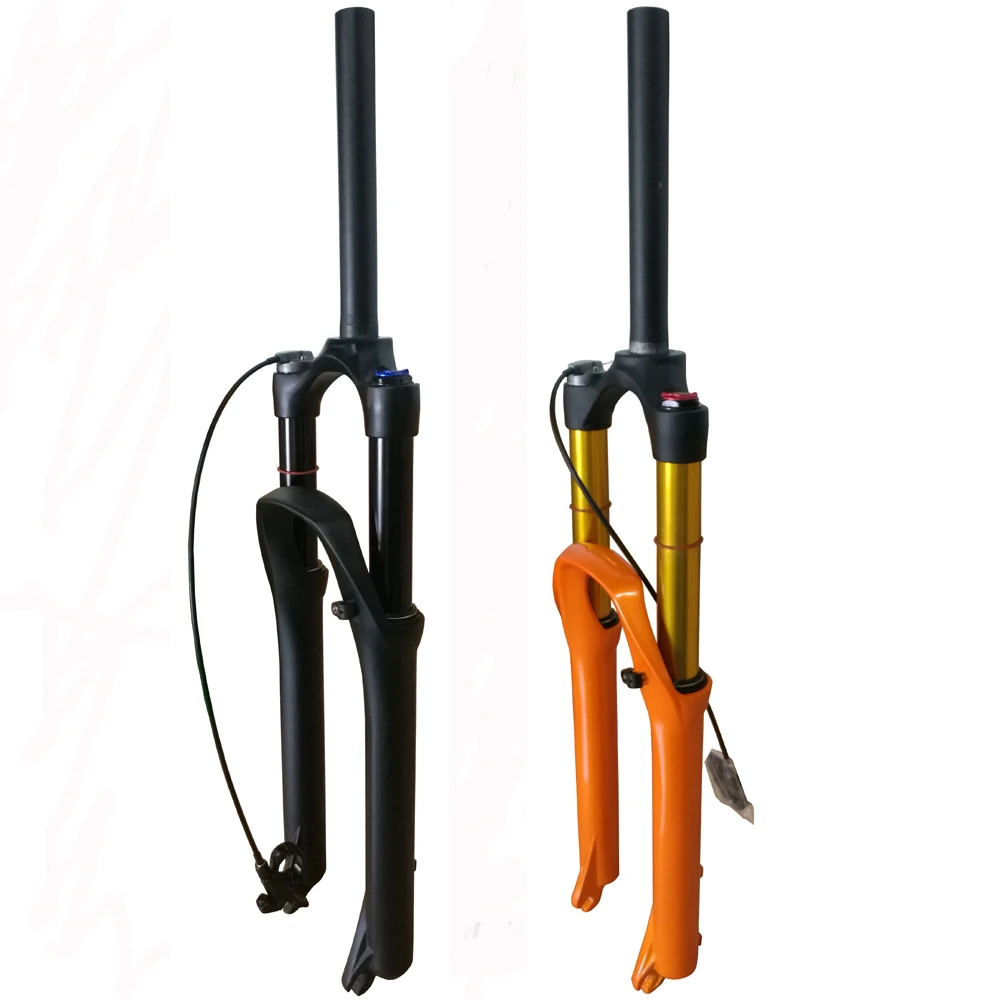 matte black aluminum alloy mountain remote control suspension fork mtb fork