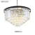 Import MEEROSEE American Style Black Antique country Round crystal chandelier Ceiling light MD2949 from China