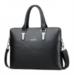 Mens bag business briefcase horizontal handbag mens One Shoulder Messenger backpack business A4 briefcase