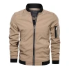 Mens Slim Jackets Coat Fashion Bomber Jacket Male Spring Autumn Solid Color jackets Army Outdoors clothes Casual Streetwear