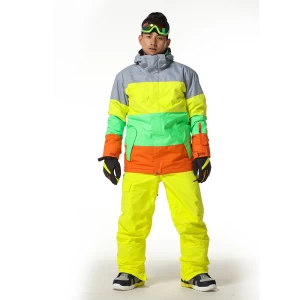 Men&#x27;s ski wear single board double board snow town travel waterproof and windproof ski suit