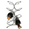 Metal Steel Wine Rack Freestanding Tabletop Wine Bottle Holder