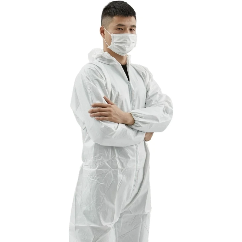 microporous overall disposable hazmat-suit coveralls type 5/6