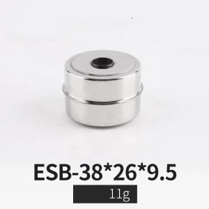 Mini Cylinder model water tank ball float valves 316 Stainless steel  38*26MM magnetic float ball  for float switch