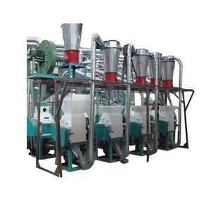Mini wheat rice maize sesame soybean flour mill with cleaning machine