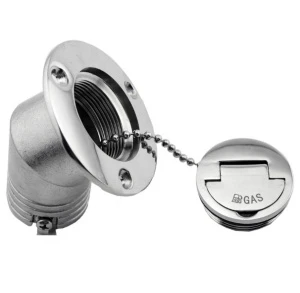 Mirror polished 316 Stainless Steel Marine Boat Deck GAS and Fuel Filler Keyless Cap for Boat Yacht